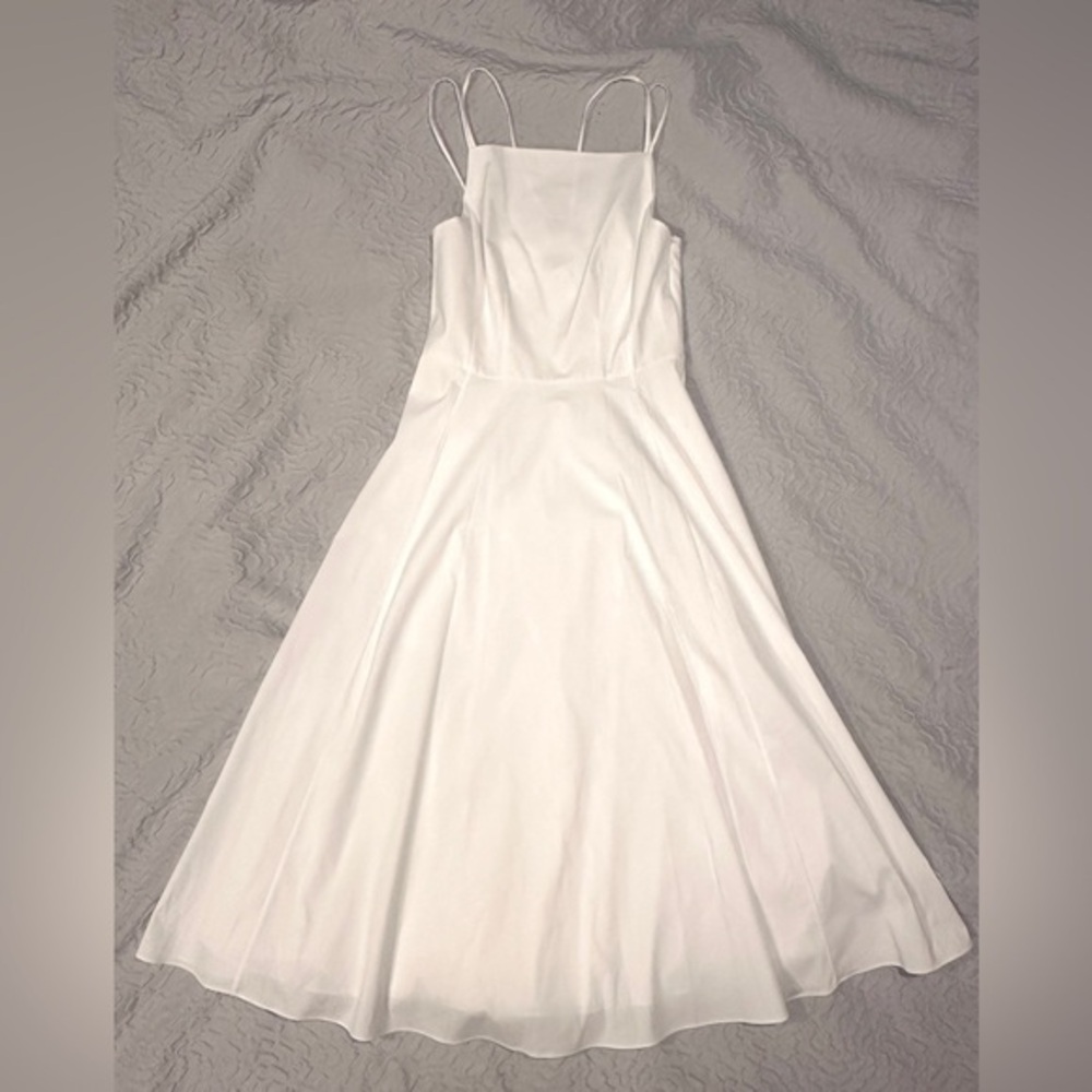 Theory White Flare Dress 00 NWT